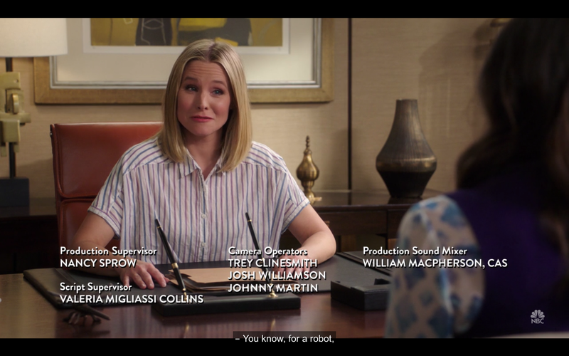 Illustration for article titled The Good Place, annotated: “Pandemonium”